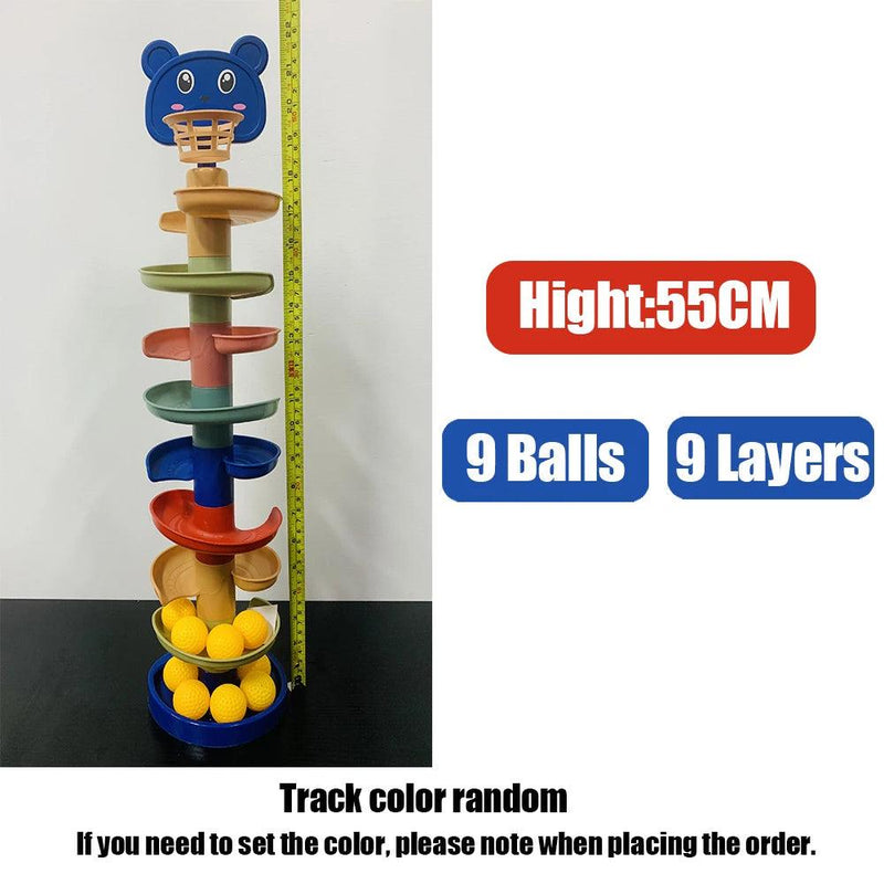 Rolling Ball Pile Tower Brinquedos para bebês, brinquedo educativo precoce