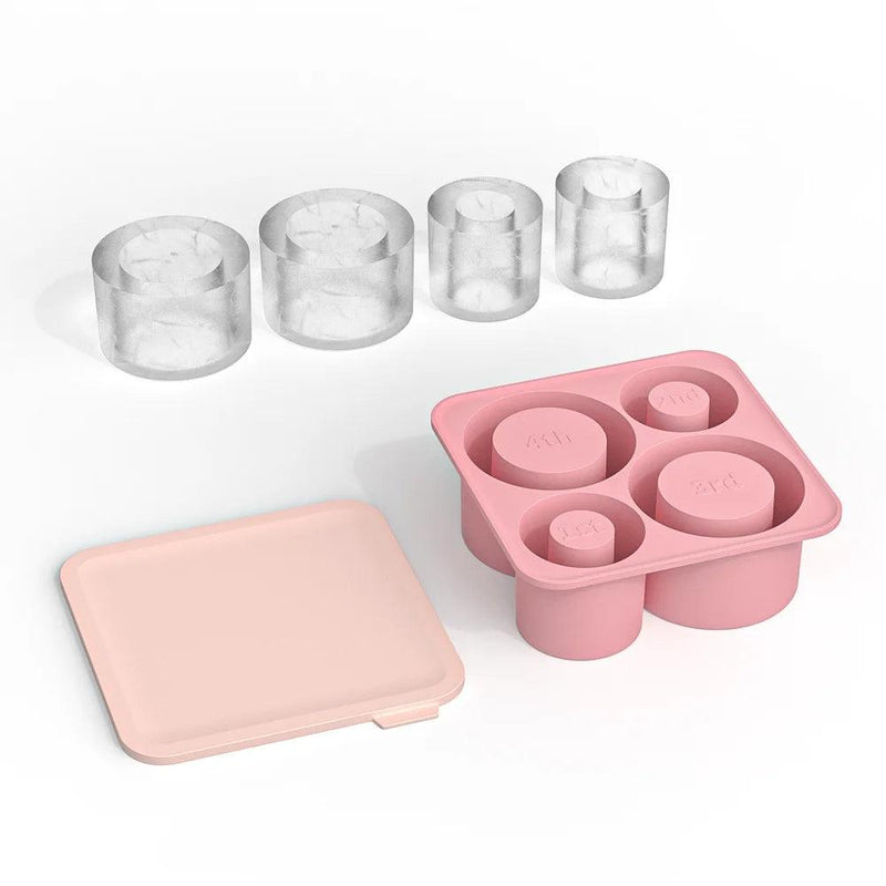 Moldes de Cubos de Gelo de Silicone para Stanley, bandeja redonda, Copo para Beb