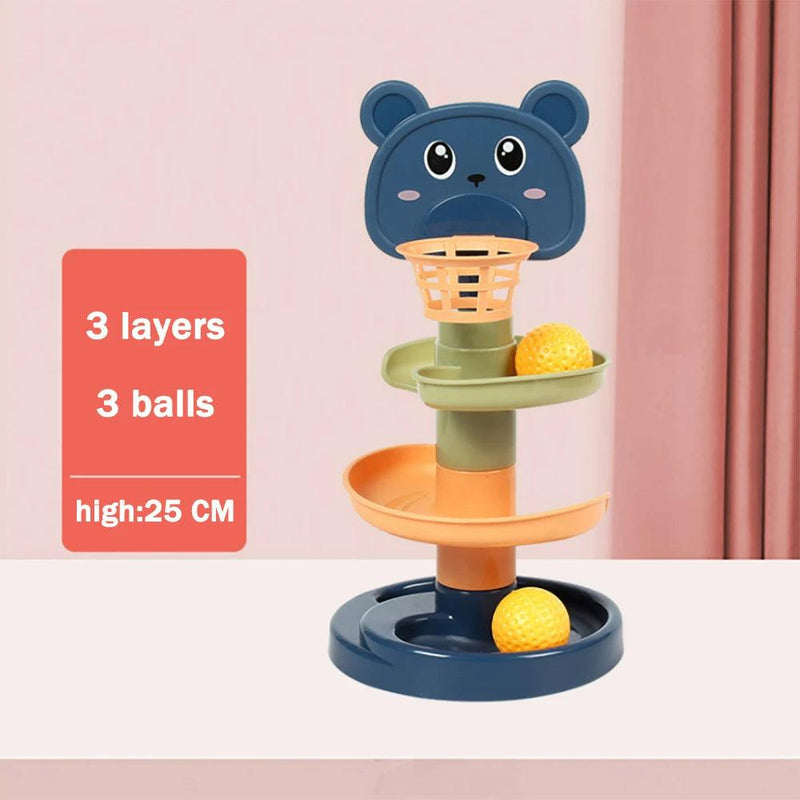 Rolling Ball Pile Tower Brinquedos para bebês, brinquedo educativo precoce